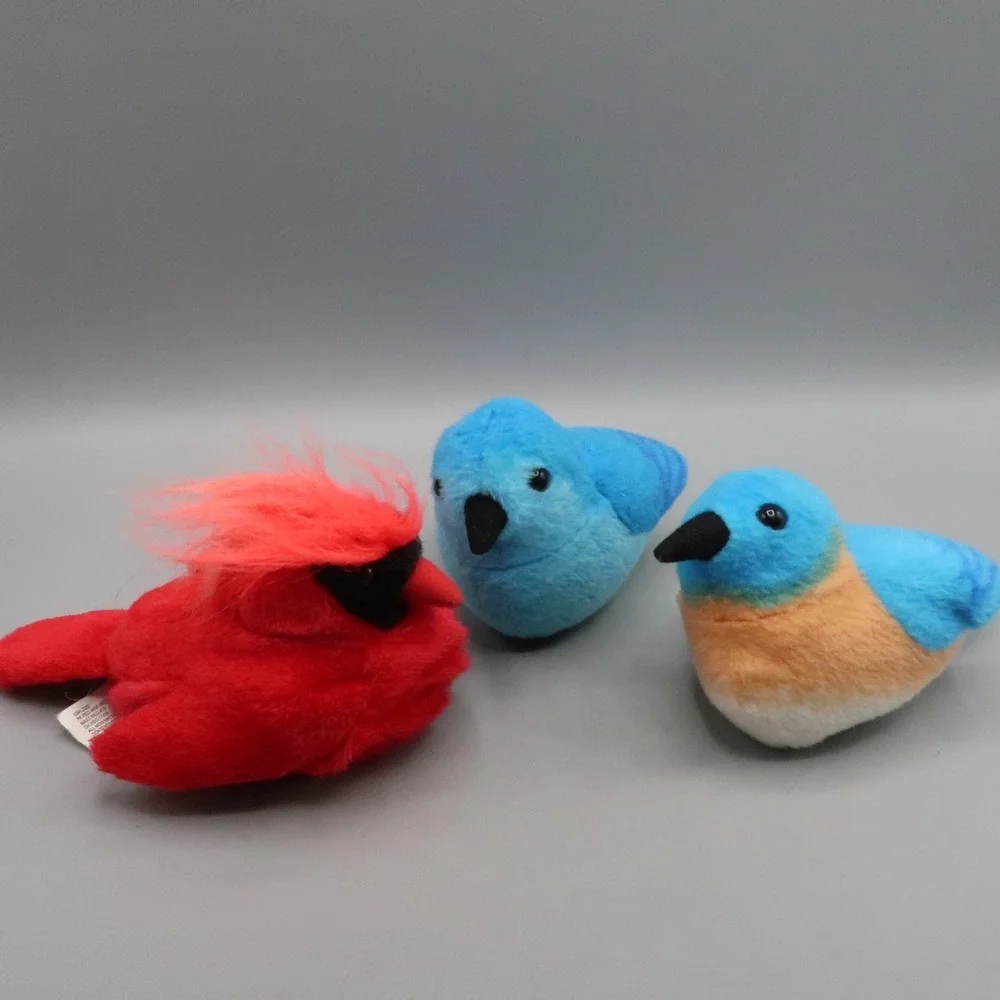 K&M International Inc Plush Bird Audubon Wild Republic Soft wit Sounds Lot of 3